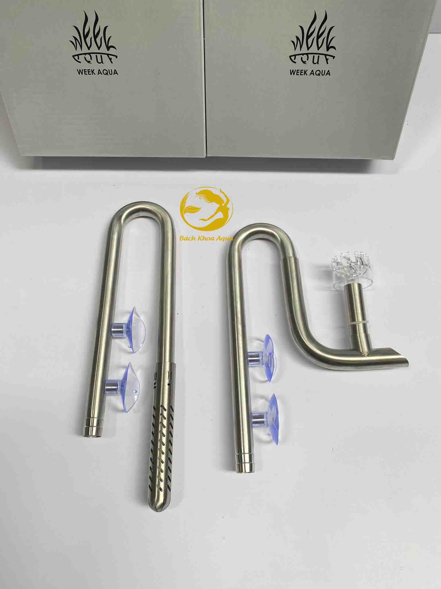 Bộ IN OUT Inox Week Aqua thiết kế thông minh đep cho bể cá